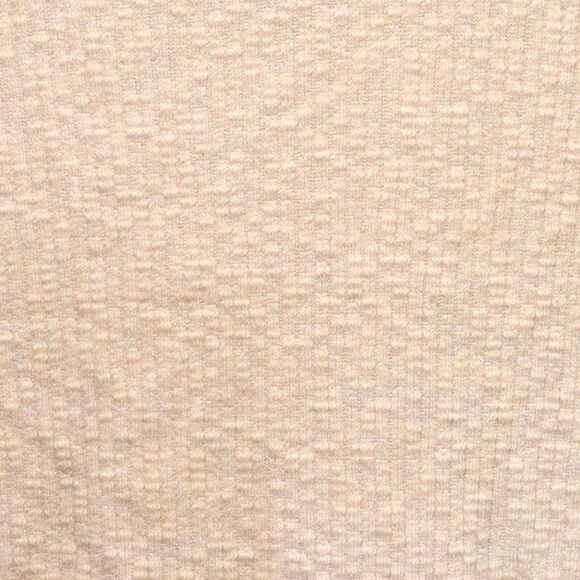 $5 Item! Audrey 3+1 S Waffle Knit Cream Crop Top w Lace Collar- SEE SIZE NOTES - Picture 4 of 4